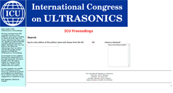 Desktop Screenshot of proceedings.icultrasonics.org